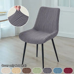 housse chaise gris rayures horizontales moderne spandex polyester
