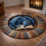 tapis rond violet dragon eye pierre texture rugueuse moderne fantastique 80x80cm 120x120cm