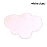 tapis miniature peluche rose blanc nordique doux poupées 14cm 18cm rond rectangle