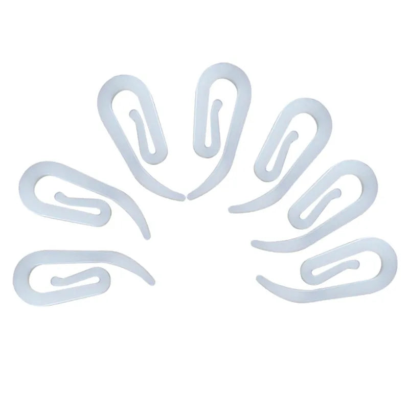 clips papier blancs simples opaques accessoire organisation stockage matériaux plastique pp