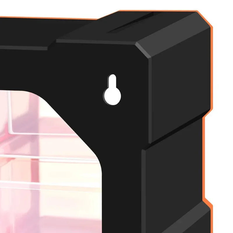 Organisateur de pièces transparent sur étagère