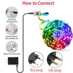 bande led rgb flexible multicolore 10m 20m 30m télécommande alimentation eu us moderne