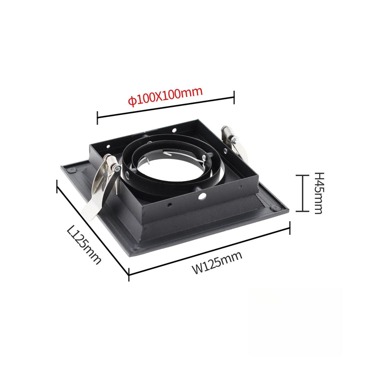 Spot LED moderne noir blanc réglable angle 30° salon chambre cuisine
