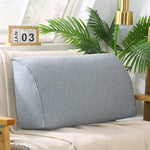 taies d'oreiller triangle solides velours doux moderne bleu marine rose gris vert beige fixés