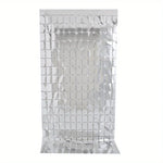 rideau lumineux carré moderne mosaïque brillante rouge blanc argent or anniversaire noël mariage festif