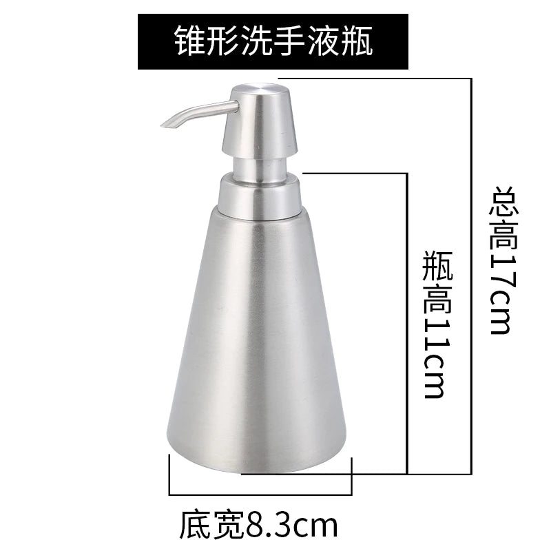 distributeur savon liquide moderne argenté 260ml 300ml 320ml 350ml 400ml 500ml 550ml pompes pression