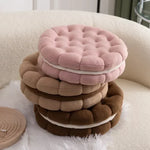 Coussin de siège épais en tissu velours blanc pour salon
