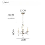 lustre pendentif nickel cristaux transparents classique baroque salon restaurant