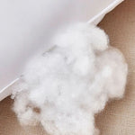 oreiller décoratif rectangulaire coton polyester 30x30cm 35x55cm 40x40cm blanc moderne lisse opaque fixations
