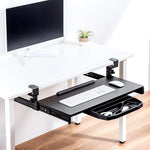tiroirs rangement plastique blanc noir vis moderne bureautique fournitures clavier souris outils
