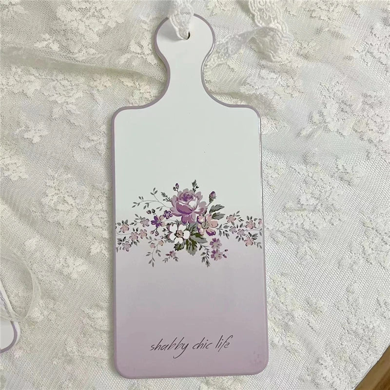 planche découper céramique vintage fleurs roses motifs géométriques blanc roseclair