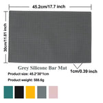 tapis protection vaisselle silicone moderne perforé vert gris blanc