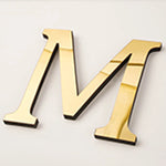 lettres individuelles métal doré décoration murale mariage anniversaire fête moderne chic
