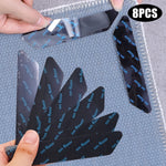 tapis adhésifs anti dérapants pelucheux marron clair moderne réutilisable antidérapants 160pcs opaques fixations adhésives