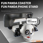 dessous verre panda blanc noir tasse smartphone isolation ludique moderne