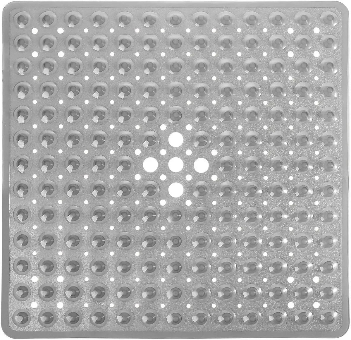 tapis douche moderne gris clair 53x53cm antidérapant pvc solide respectueux environnement salle bain