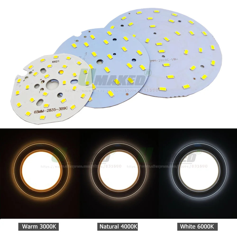 Plaque LED Downlight blanc moderne 12W 18W 24W 9W SMD5730 3000K 6000K 2000lm 30000h