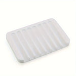 porte savon silicone blanc noir gris moderne drainage rayures texturé opalescent minimaliste