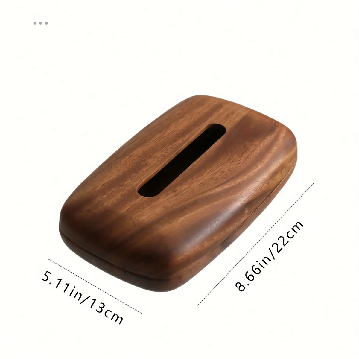 boîte mouchoirs bois marron grain naturel classique salon salle bain minimaliste couvercle amovible