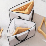 sac rangement transparent multi usages poignées noires vêtements moderne pratique