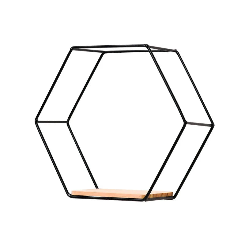étagère murale hexagonale or moderne étagère murale noire métal étagère murale beige scandinave étagère