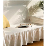 housse canapé coton volants blancs printemps été moderne tissage machine gris jaune