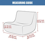 Housse fauteuil moderne crème texture relief lavable 30x60x70cm