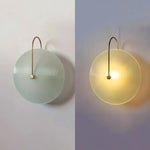 lampe murale moderne transparente rayures fines chambre coucher salle bain éclairage quotidien led verre