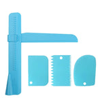 outil décoration gâteau rose bleu clair ajustable hauteur spatule glaçage lisser éditer gâteau utilitaire