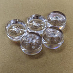 boutons transparents modernes lot 100 pièces led lisses opaques