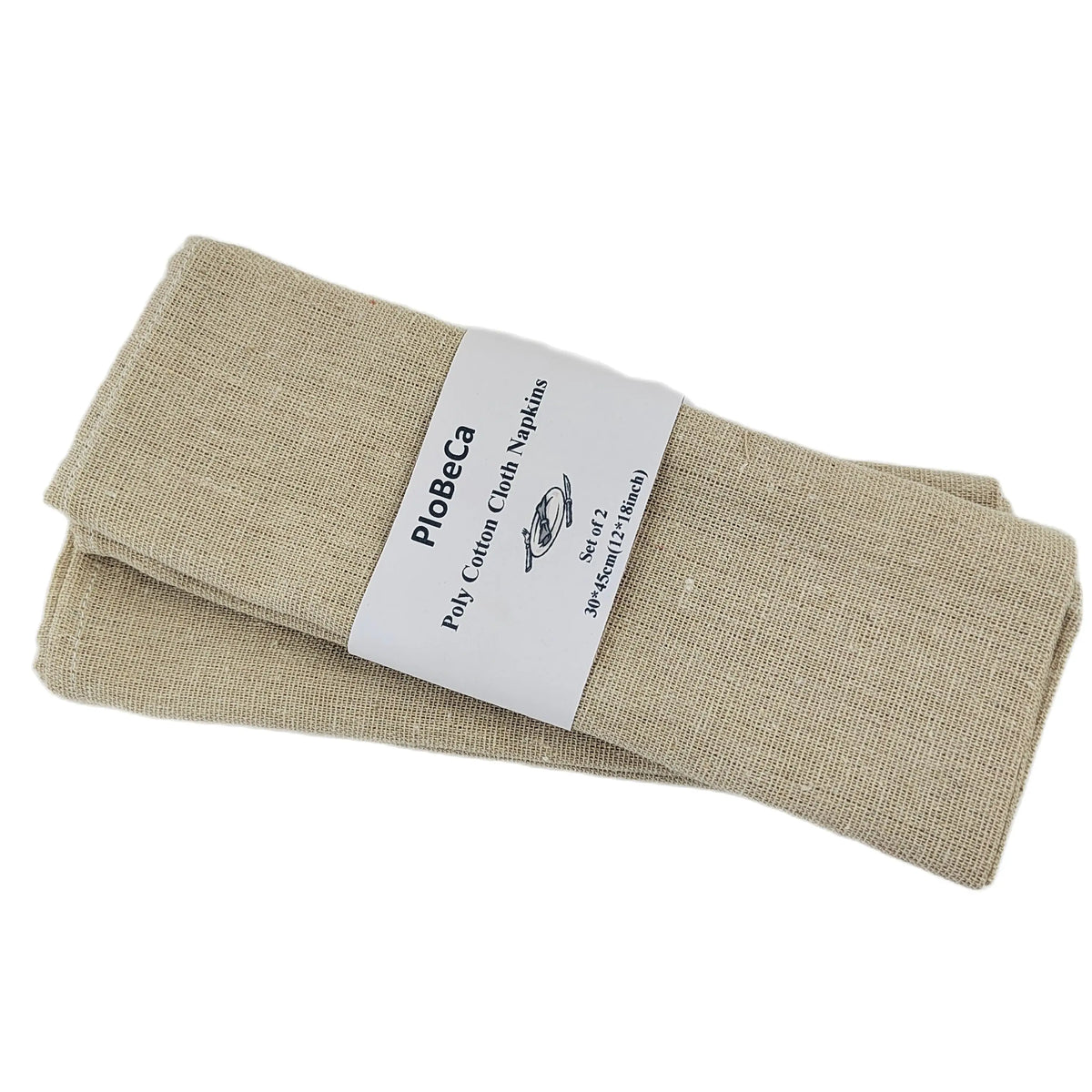 serviettes table coton polyester 30x45cm classique vert olive rouge blanc gris clair texture lin