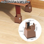 pieds meubles marron noir vis plastique moderne fixation antidérapants rechargeables