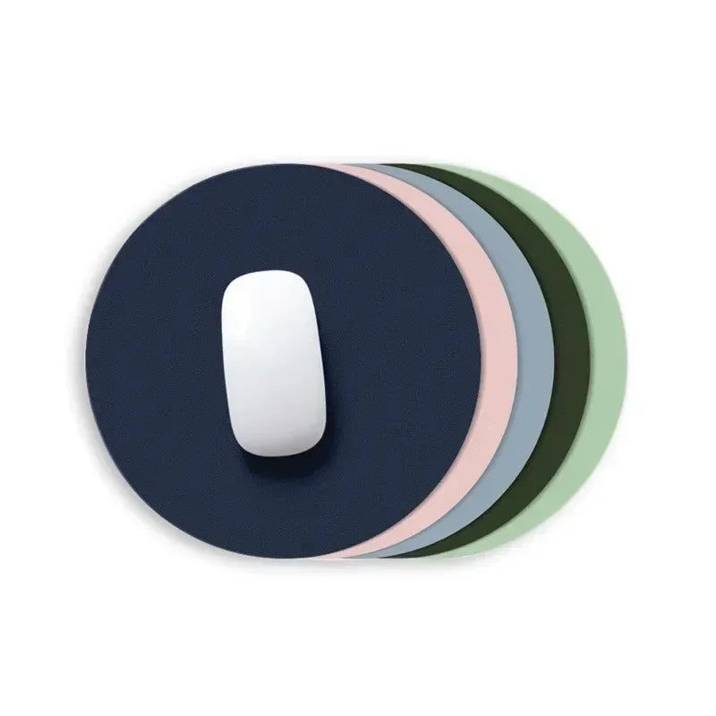 tapis souris cuir bleu clair vert pastel moderne antidérapant minimaliste adhésif maison bureauécole