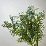 bouquet fleurs artificielles decoration maison mariage anniversaire vert jaune blanc bleu rose