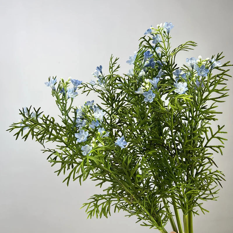 bouquet fleurs artificielles decoration maison mariage anniversaire vert jaune blanc bleu rose