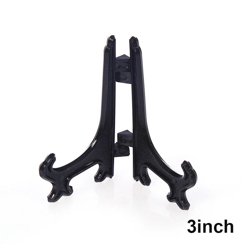 support d'affichage noir clips moderne rangement photo vaisselle transparent 5cm 7.5cm 10cm