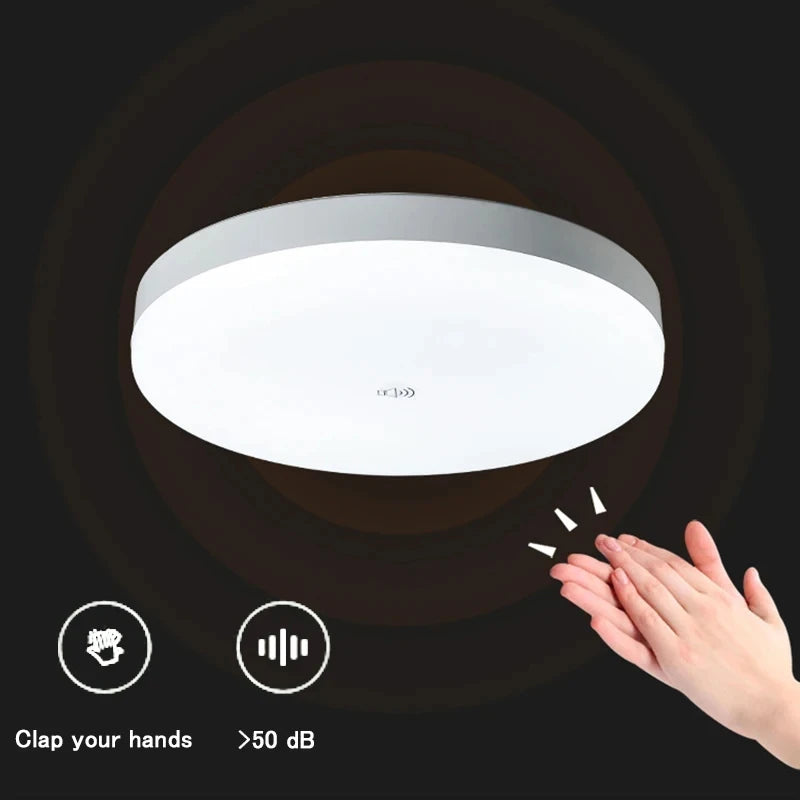 lampe blanc moderne 12w 18w radar infrarouge détecteur humain ac220v led