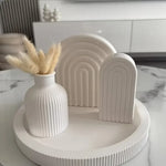 moules silicone céramiques blancs rayures géométriques modernes minimalistes artisanat maison bricolage