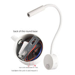 lampe murale led moderne bras articulé réglable lecture chambre blanche noir