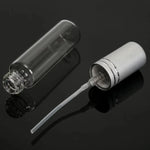 spray verre transparent argenté moderne minimaliste 10ml bouteille rechargeable cosmétique parfum liquide tonique