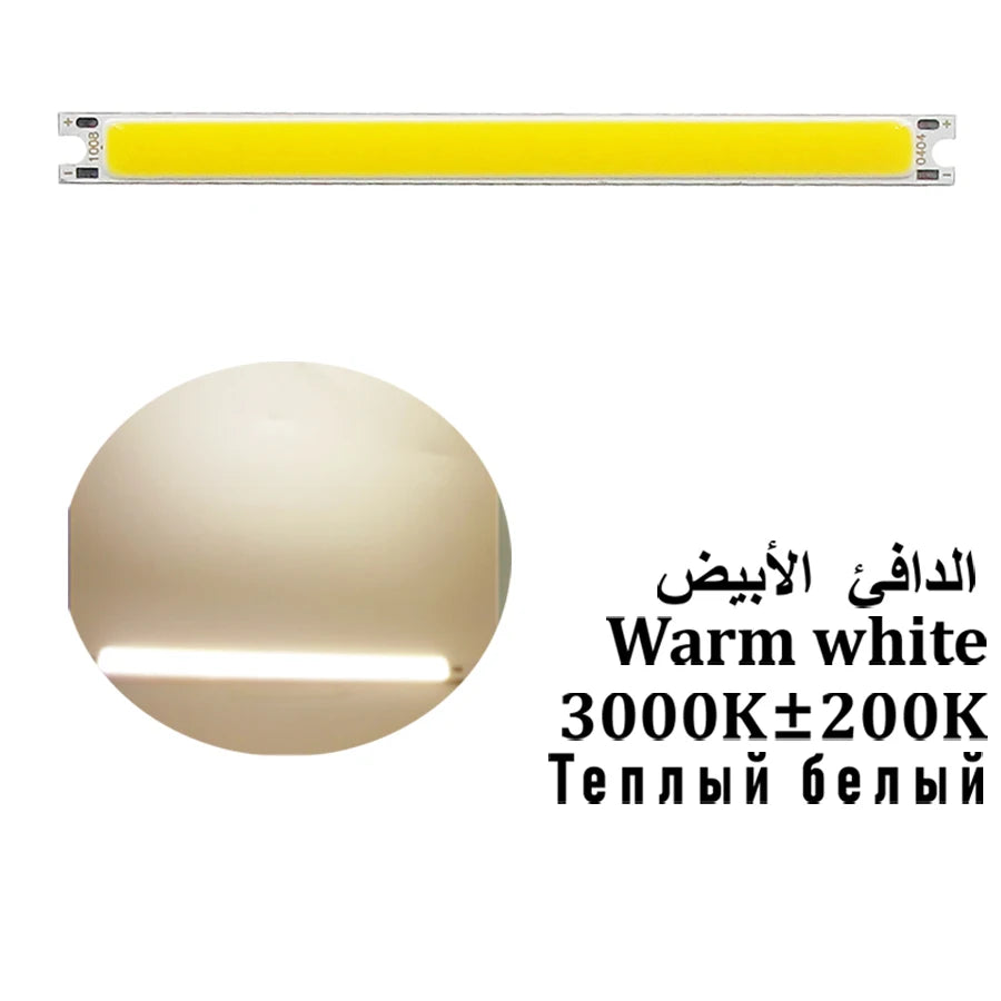 barre led 100x8mm orange verte blanche 5w 12v clips aluminium silicone moderne