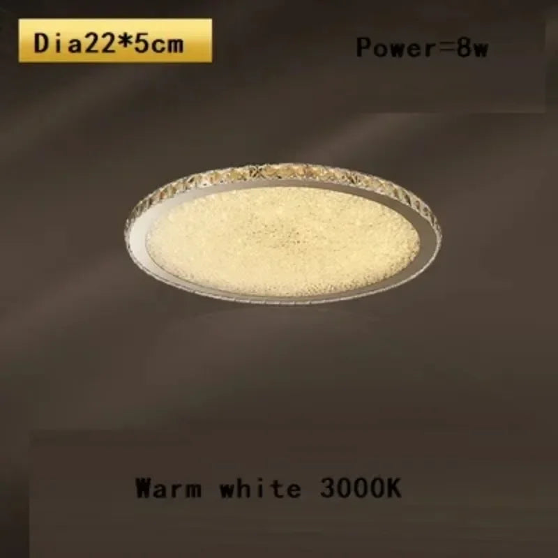 plafonnier led moderne cristaux brillants blanc doré élégant télécommande grande taille verre