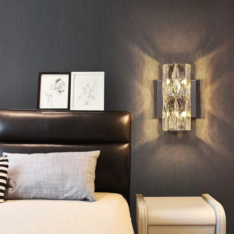 Applique murale LED cristal jaune