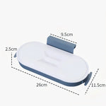 sac rangement transparent moderne blanc bleu orange clips pratique cuisine salle bain respectueux l'environnement