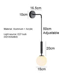 lampe suspension moderne or blanc noir sphérique brillante éclairage chambre salon étude entrée