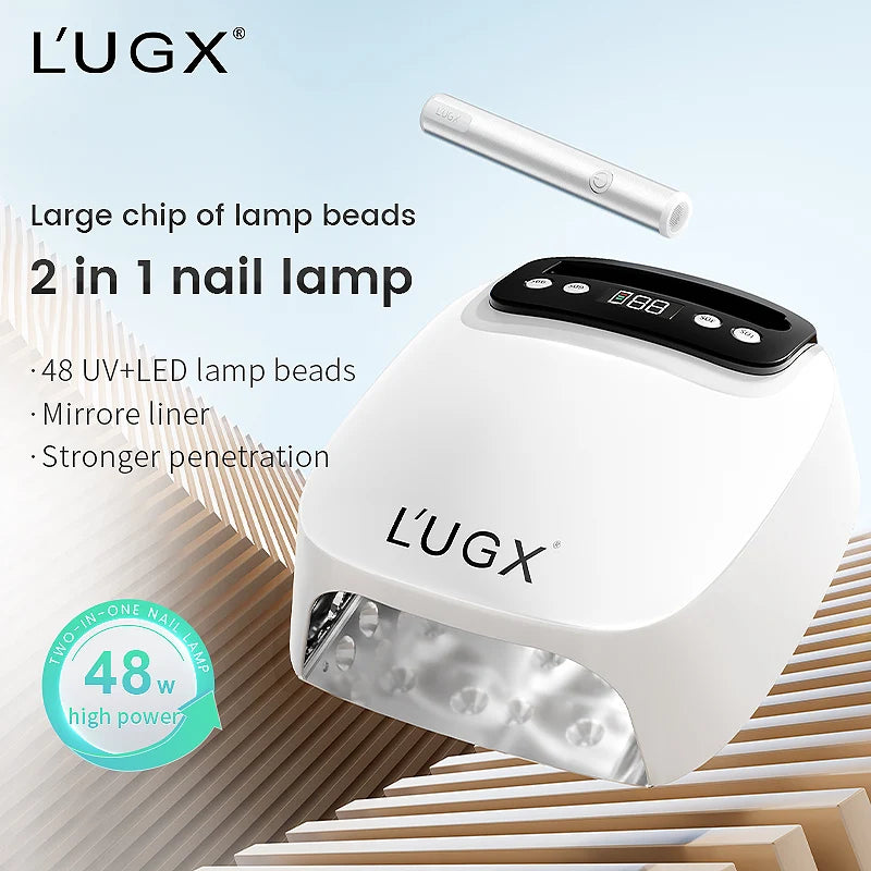 lampe ongles rechargeable séchage rapide uv led nail dryer portable moderne blanc