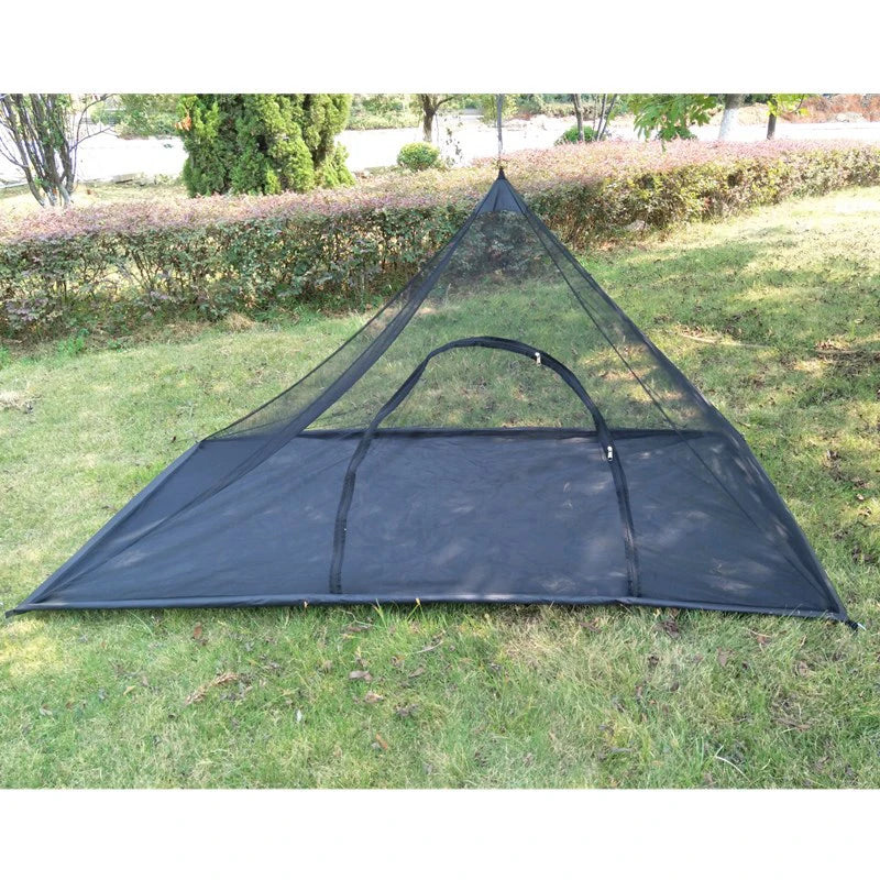 tente camping moustiquaire adulte gris noir maille fine imperméable moderne légère