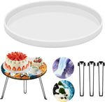 Moule rond silicone 50 cm pour plateau charcuterie résine époxy