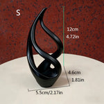 sculpture décorative moderne blanc forme ondulée contemporaine intérieur élément