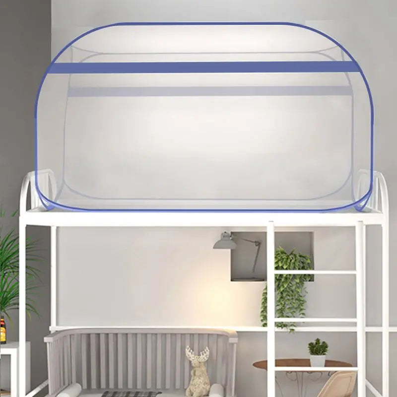 filet protection lit gris moderne pliable sans polyester coton durable voyage maison